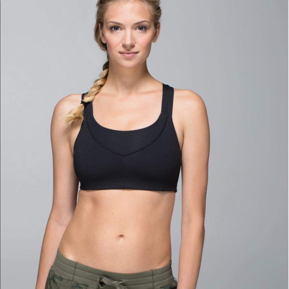 Brand NWT Lululemon On Your Way Black Bra size 6